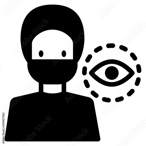 ophthalmologist glyph icon