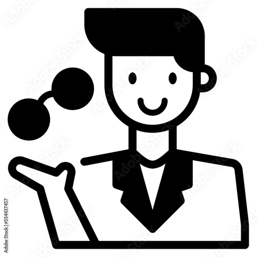 optician glyph icon