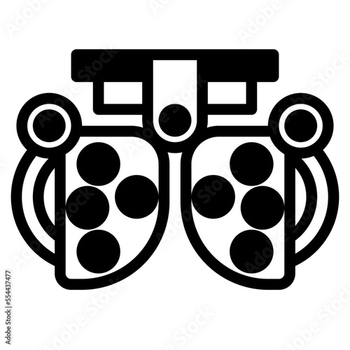 optometry glyph icon