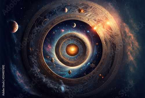 Cosmology stars, planets, and galaxies; space and time travel; scientific basis. Generative AI