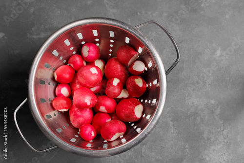 fresh red radiishes in collinder photo