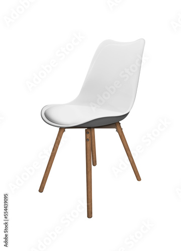 Modern chair close up isolated on a transparent background photo