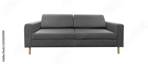 Konstfotografi furniture gray color sofa bed multi function with isolated on a transparent back