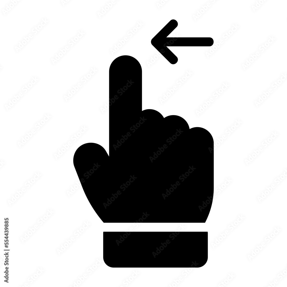 swipe left glyph icon swipe left glyph icon