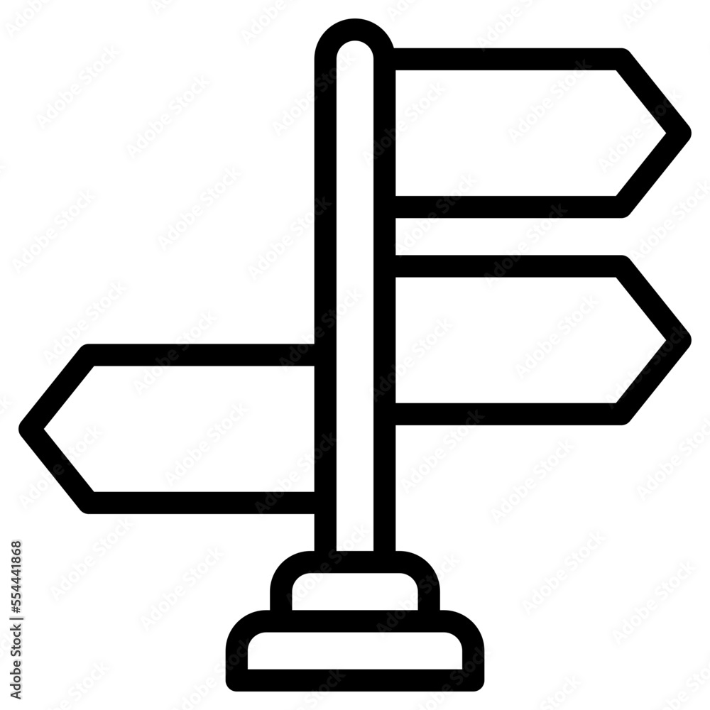 directions line icon directions line icon