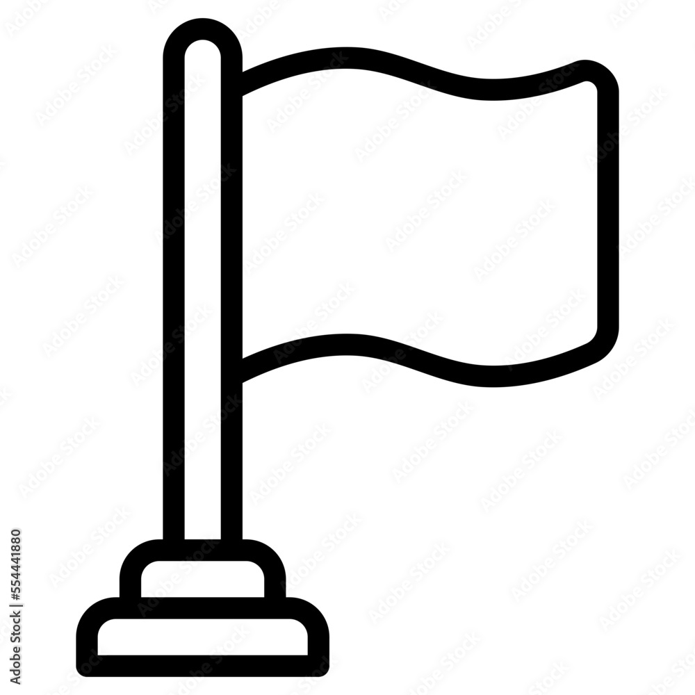 flag line icon flag line icon