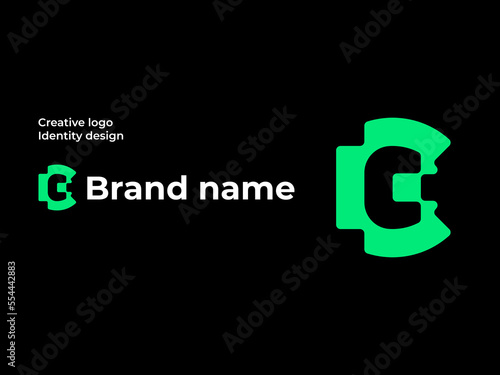 Futuristic Creative Letter c logo mark and vector technology logo