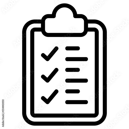clipboard line icon