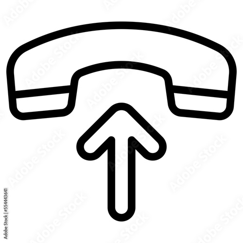 incoming call line icon