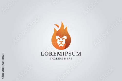 Lion Fire Logo 