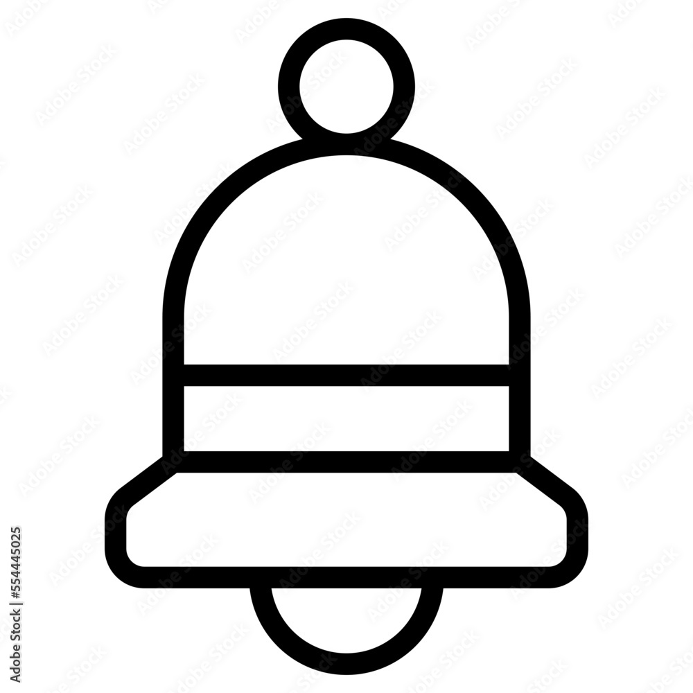 notification bell line icon