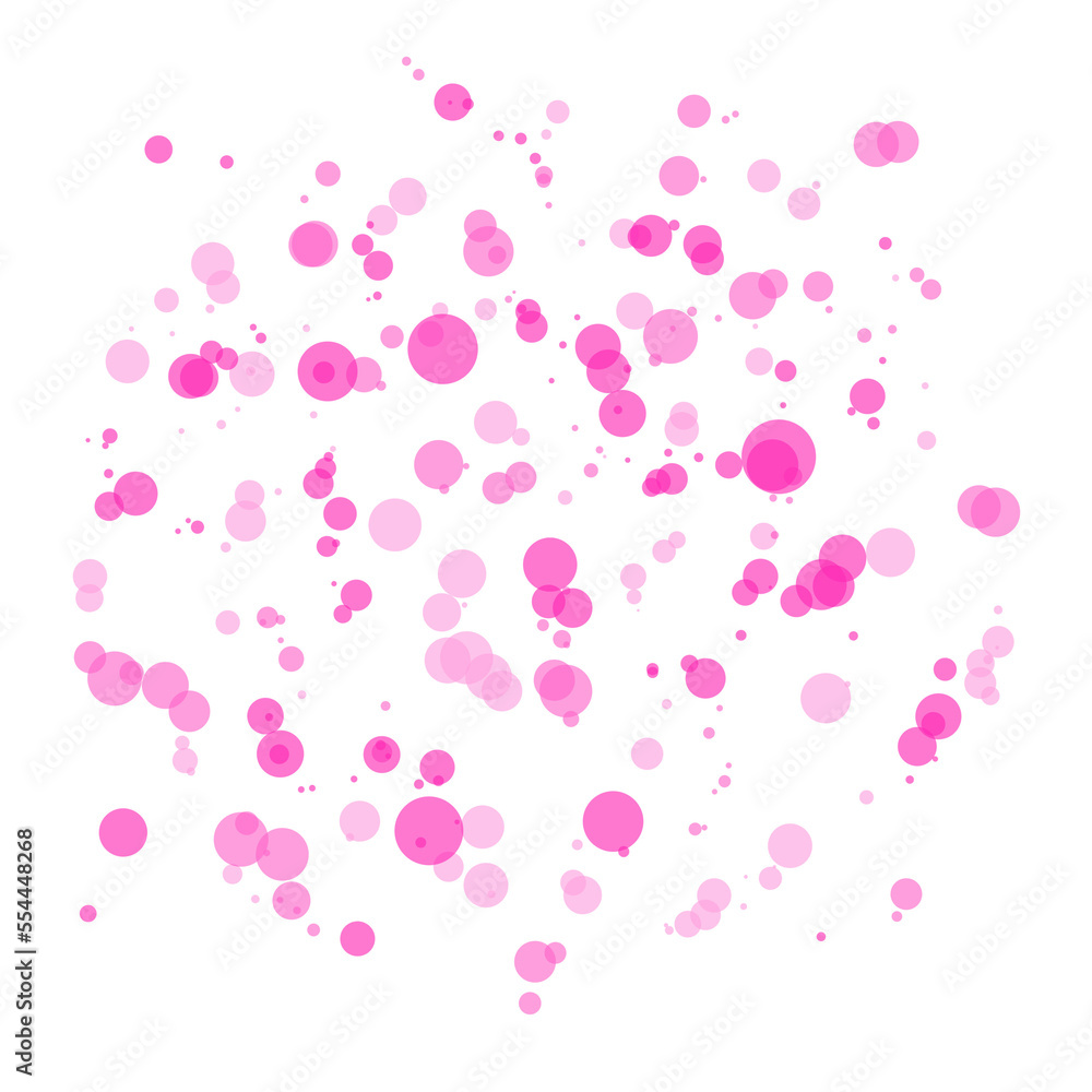 background with pink bubbles, splash rose 