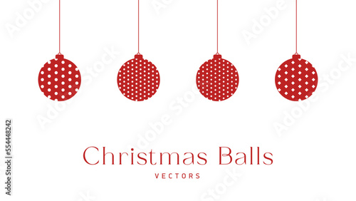 Christmas balls - Vector Balls - Decoration
