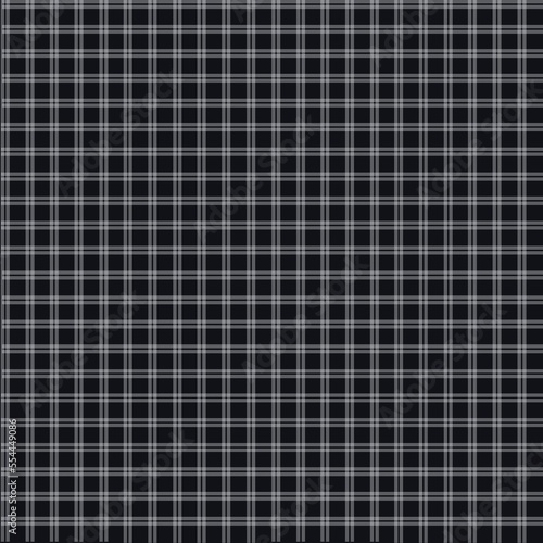 Geometric seamless pattern, black and white gingham can be used in decorative design. fashion clothes Bedding sets, curtains, tablecloths, gift wrapping paper