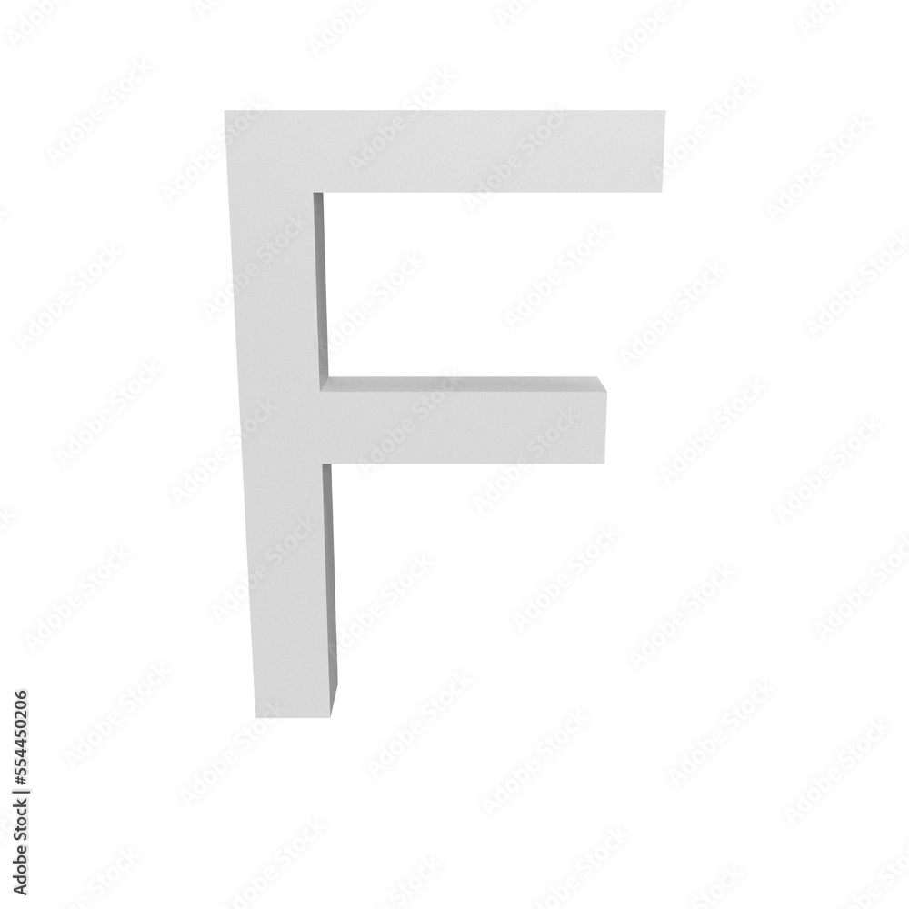 3D illustration - The letter 3D illustration - The letter