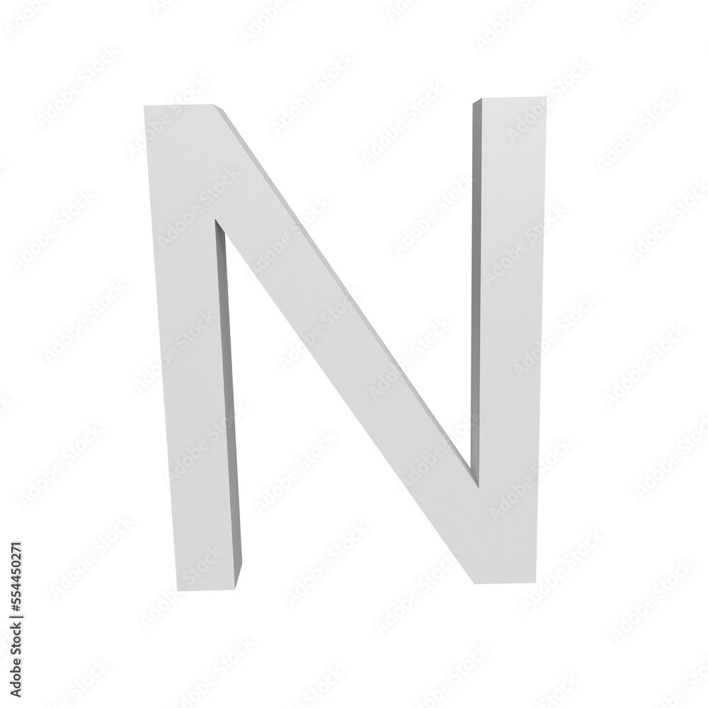 3D illustration - The letter 3D illustration - The letter