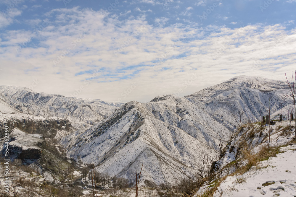 Snow covered mountains, Armenia