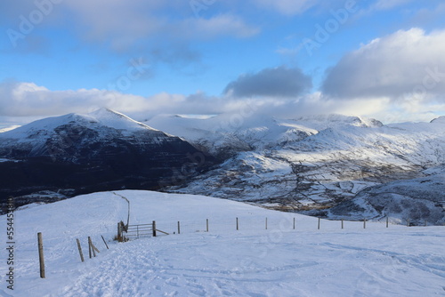 Snowdonia snowdon winter wales glyderau © MountainGlory