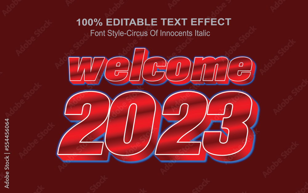 editable text effect 3d text high regulation neon light eps victor file 2023