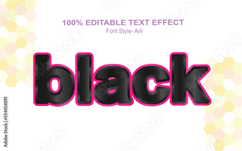 editable text effect 3d text high regulation neon light eps victor file black
