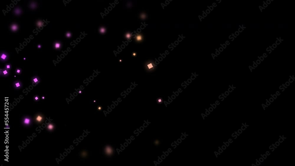Multicolored Flying Light Cubes Retro Style Background Multicolored Flying Light Cubes Retro Style Background