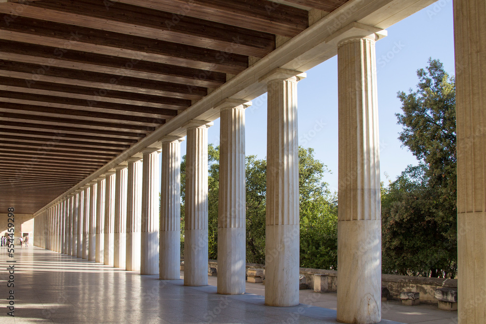 Fototapeta premium Thee Gallery is situated west side of the Roman Agora, in Athens, Greece