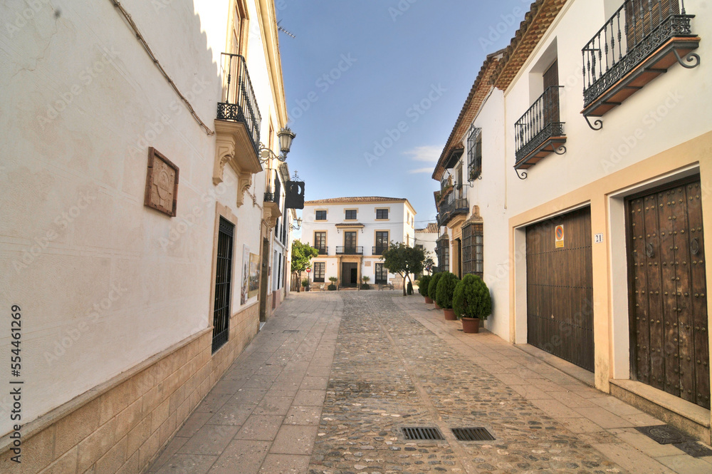 View of streets of the Spanish town of Ronda