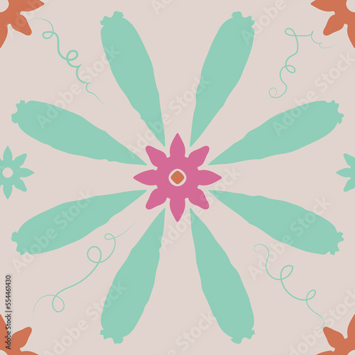 patrón floral 