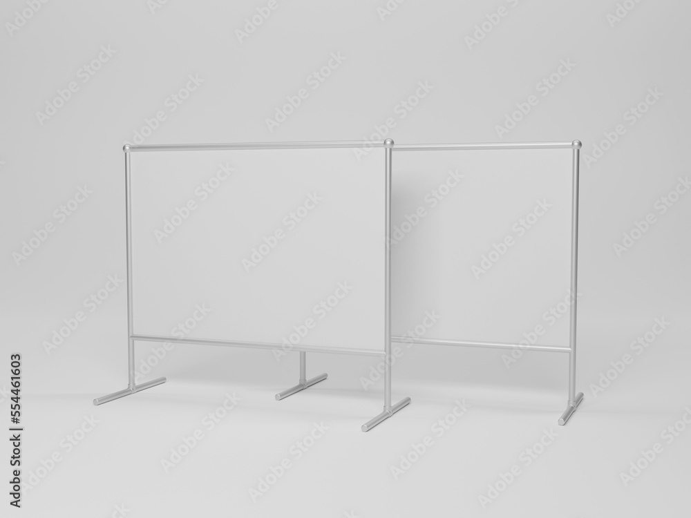 Outdoor stand banner 3d rendering Outdoor stand banner 3d rendering