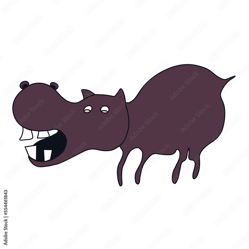 abstract cute hippopotamus isolate png file. abstract cute hippopotamus isolate png file.