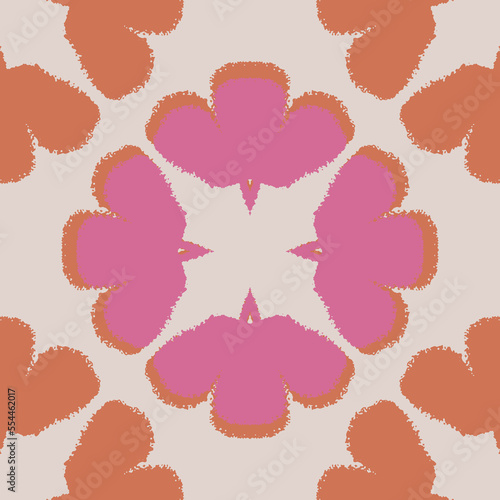 patrón floral con textura