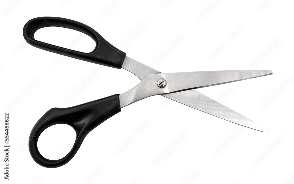 Stationery office scissors on a white background. scissors isolate Stationery office scissors on a white background. scissors isolate