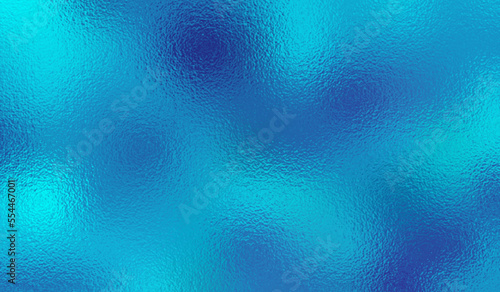 Blue background. Teal texture foil effect. Cyan pattern for design prints, business cards. Marble plate. Glitter cold color surface. Metal mint backdrop. Gloss light blue gradient. Vector illustration