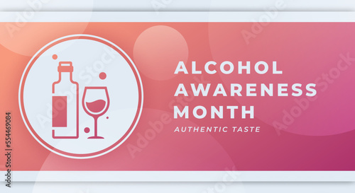 Happy Alcohol Awareness Month Celebration Vector Design Illustration for Background, Poster, Banner, Advertising, Greeting Card