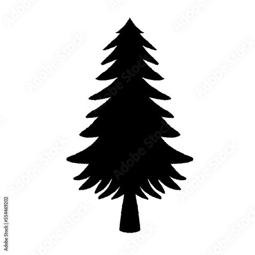 very attractive pine tree, suitable for decorating your design