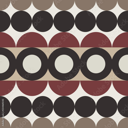 Abstract geometric background, modern seamless pattern, retro style creative ornament, colorful vector wallpaper, wrapping paper, 1980s, 1960s, 1940s fashion style, template, layout for design