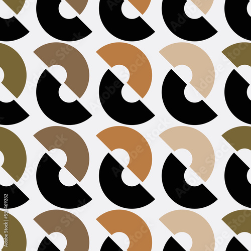 Abstract Seamless Pattern with Retro ornaments Creative Geometric background 80s 60s 70s fashion style trendy fabric simple flat ornament template layout tissue samples for design
