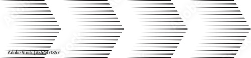 Lines in arrow Form . Triangular Vector Illustration .Technology banner Logo . Design element . Abstract Geometric shape .

