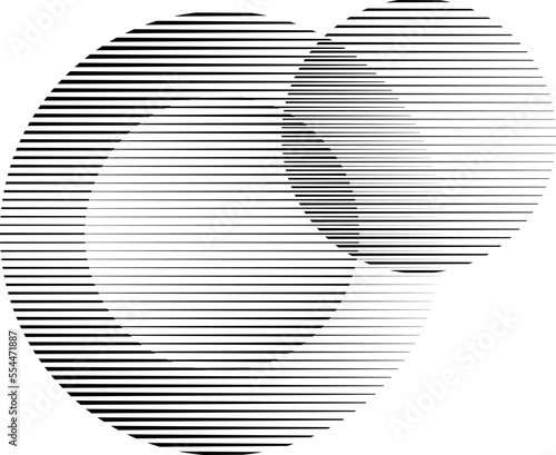Lines in Circle Form . Spiral Vector Illustration .Technology round Logo . Design element . Abstract Geometric shape . Striped border frame for image
