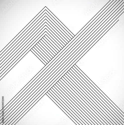 Background with lines. unusual  Design .Black Vector stripes .Geometric shape
