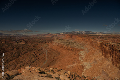 Looking Down on the Entrance Road From Navajo Knobs