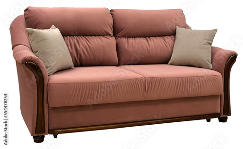 Sofa isolated on white background. Including clipping path