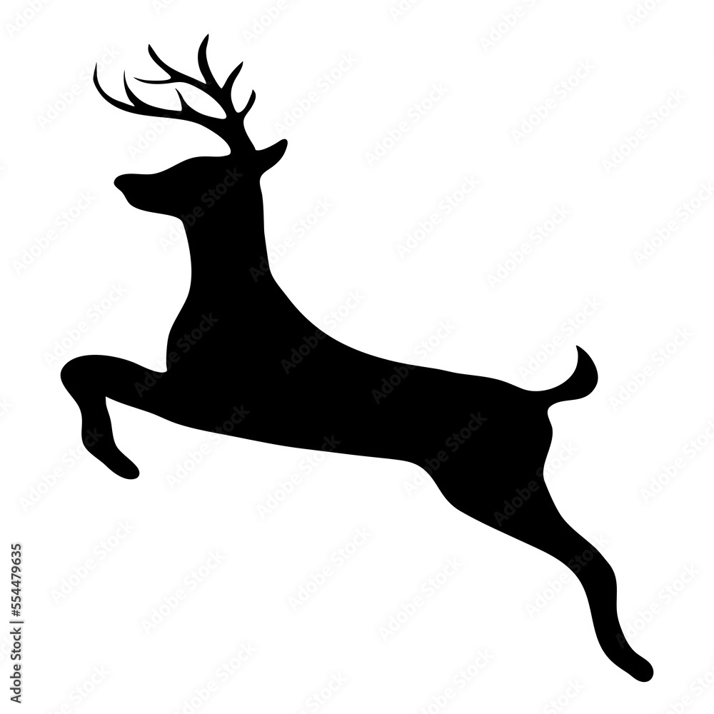 Fototapeta premium deer silhouette transparent