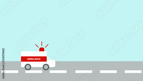 Ambulance Running on Road