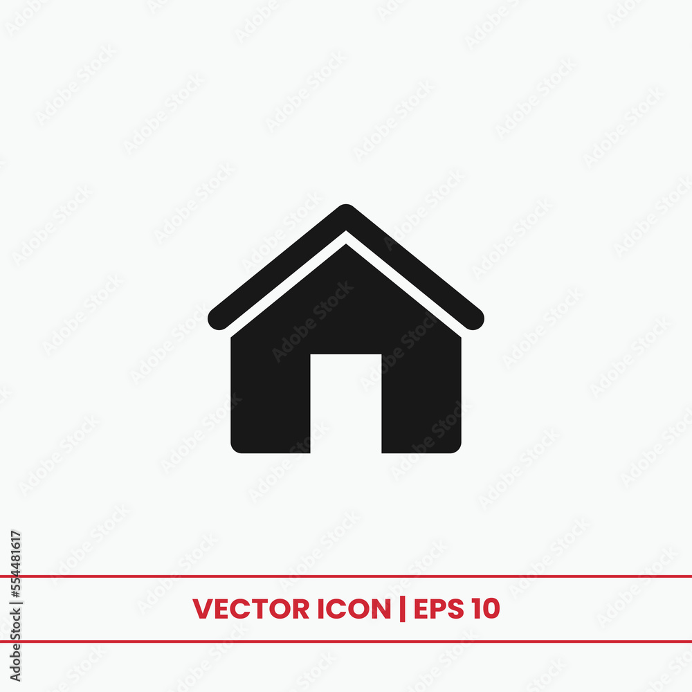 Home icon vector. House sign Home icon vector. House sign