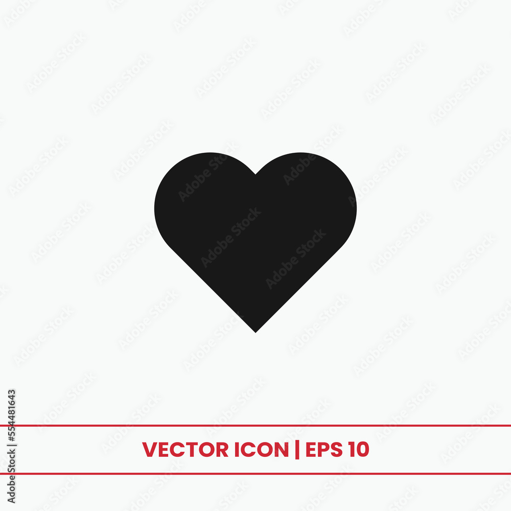 Heart icon vector. Love sign Heart icon vector. Love sign