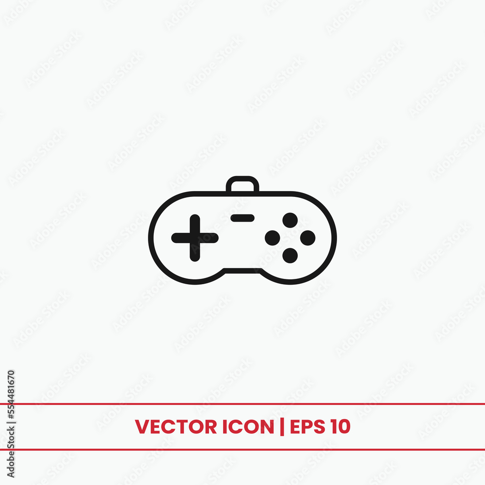 Game controller icon vector. Joystick sign Game controller icon vector. Joystick sign