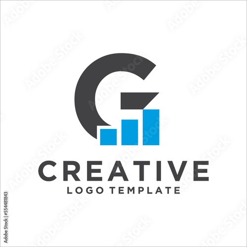 G Letter vector logo template, Financial Company Logo, Financial Institute Advisors Logo Design Template Vector Icon