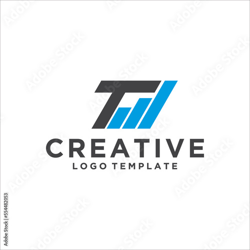 Investment logo with capital letter T, finance logo, financial investment logo, business logo