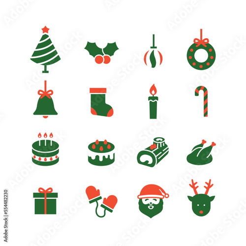 クリスマスアイコンセット
